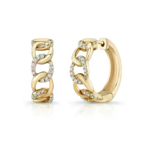 0.36ctw Diamond Link Earrings