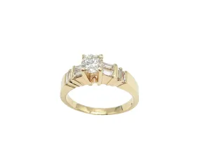 1 Carat Total Weight Diamond Engagement Ring