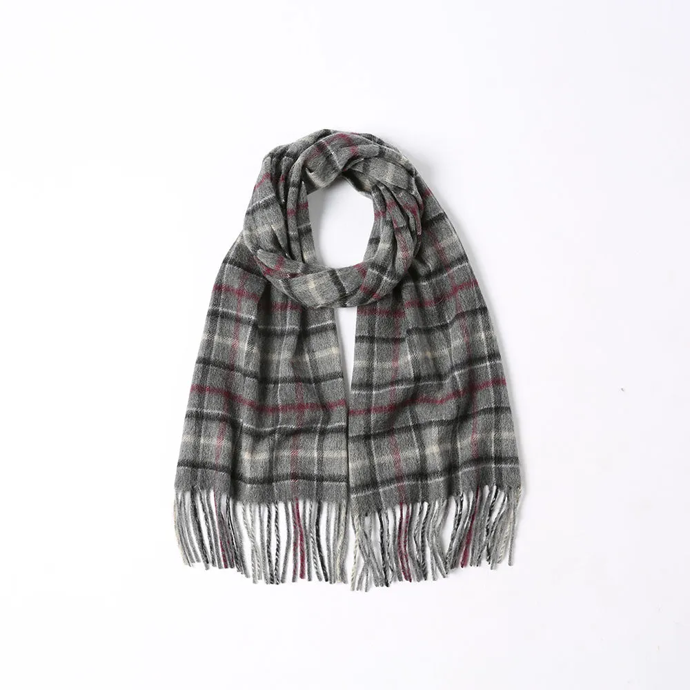 100% Australian Wool Classic Plaid Scarf - Made in Australia