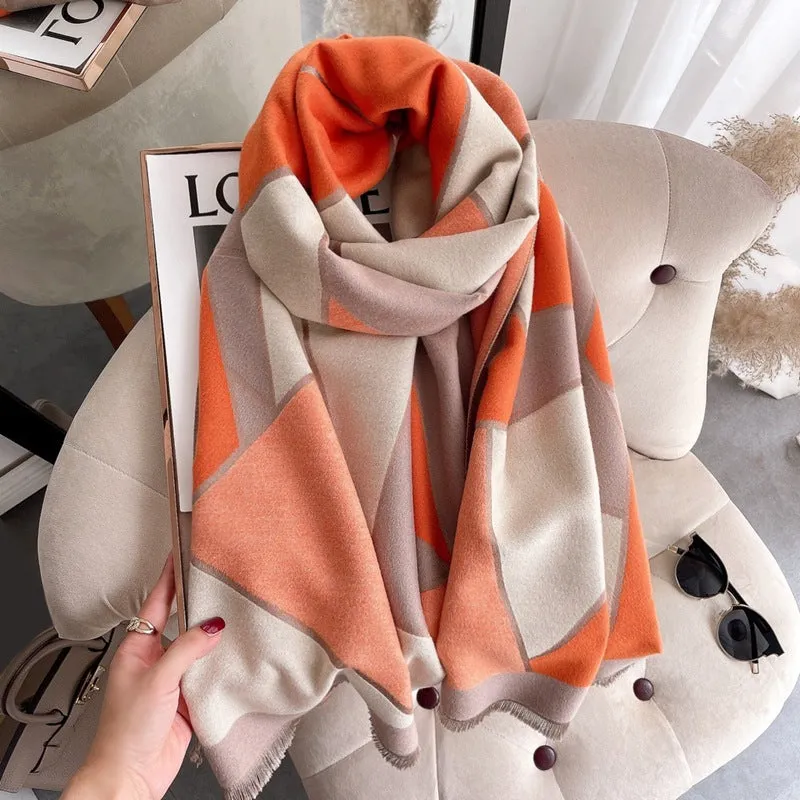 10108 50colors high quality printed winter scarf shawl