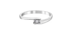 10K White Gold "ILLUMINIAIRE" Diamond Promise Ring