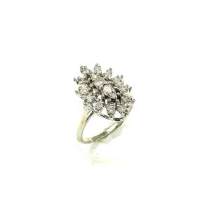 1/2 Ctw Diamond Halo Ring