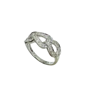 1/2 ctw Diamond Open Link Style Ring