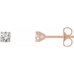 14K Rose 2 CTW Natural Diamond Cocktail-Style Earrings