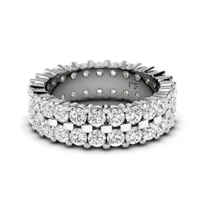 1.50 CT Round Cut Lab Grown Diamonds - Eternity Ring