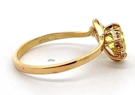 18ct Yellow Gold Cubic Zirconia Ring