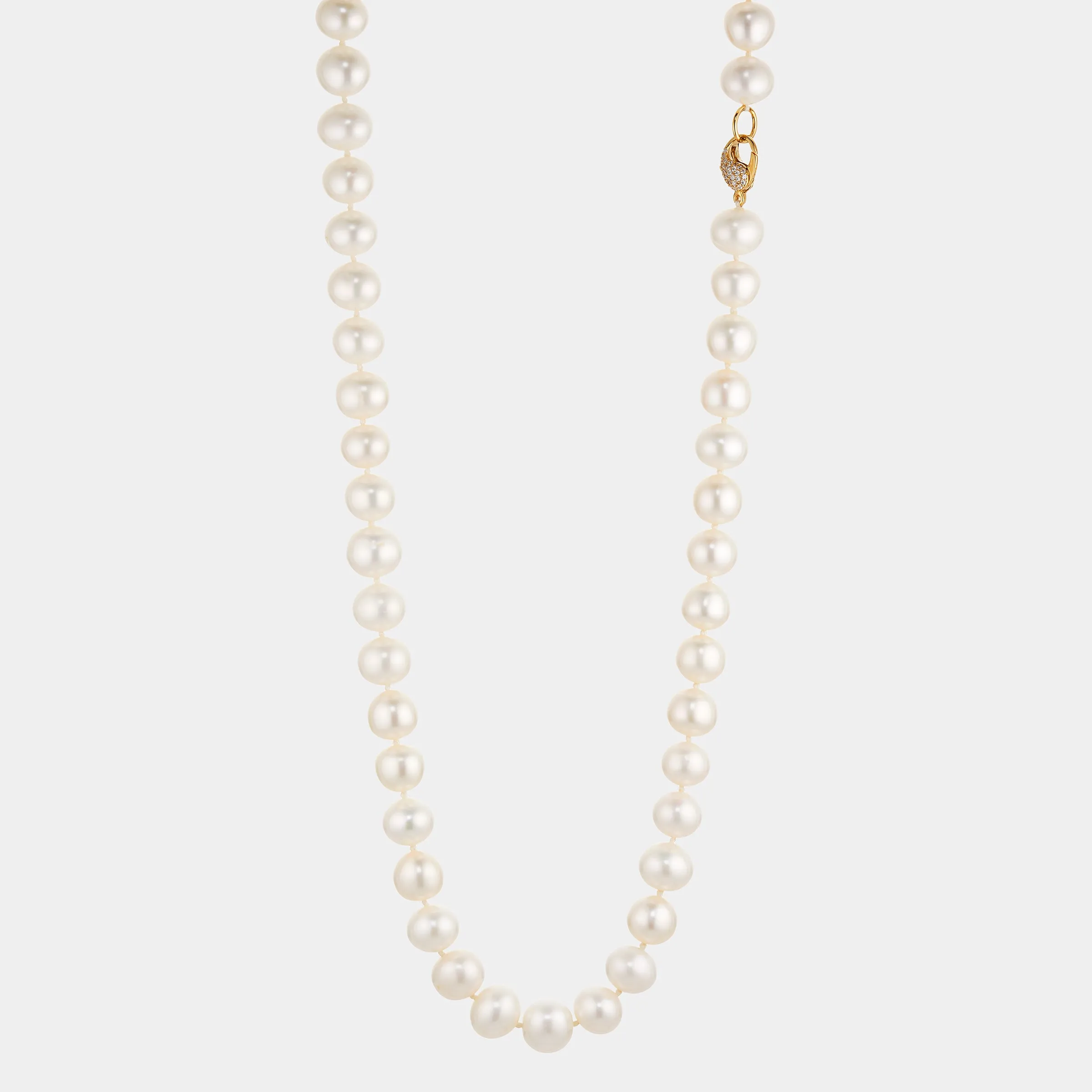 20" 10MM GENUINE FRESHWATER PEARL NECKLACE