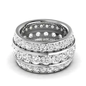 4.00-6.00 CT Round Cut Lab Grown Diamonds - Eternity Ring