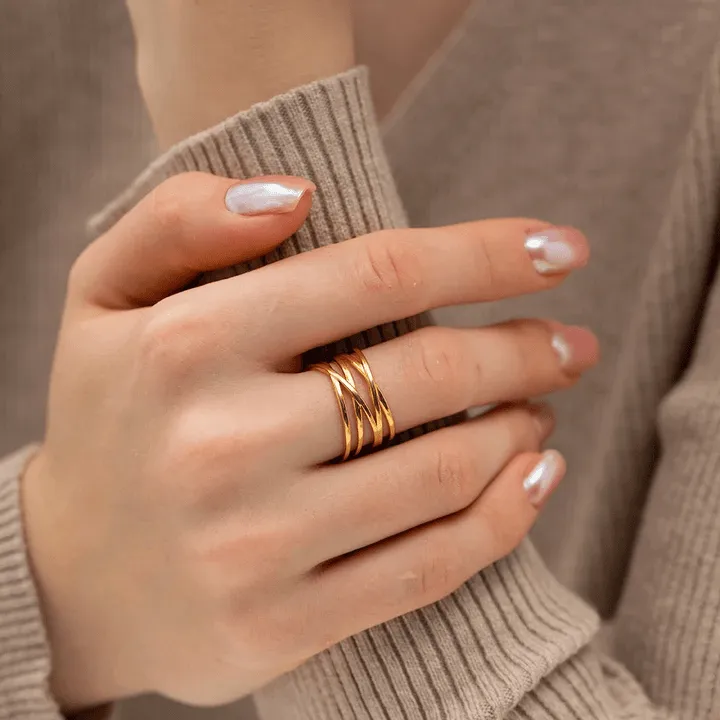 Aditi Layered Resizable Ring