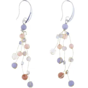 Akha Floating Earrings in Pearl