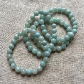 Amazonite 8mm Beaded Bracelet - Peace