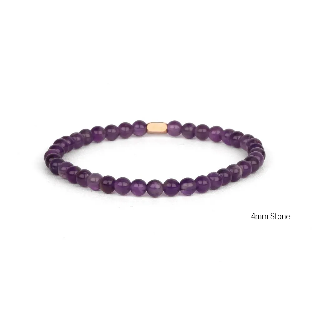 AMETHYST- ACCENT BRACELET