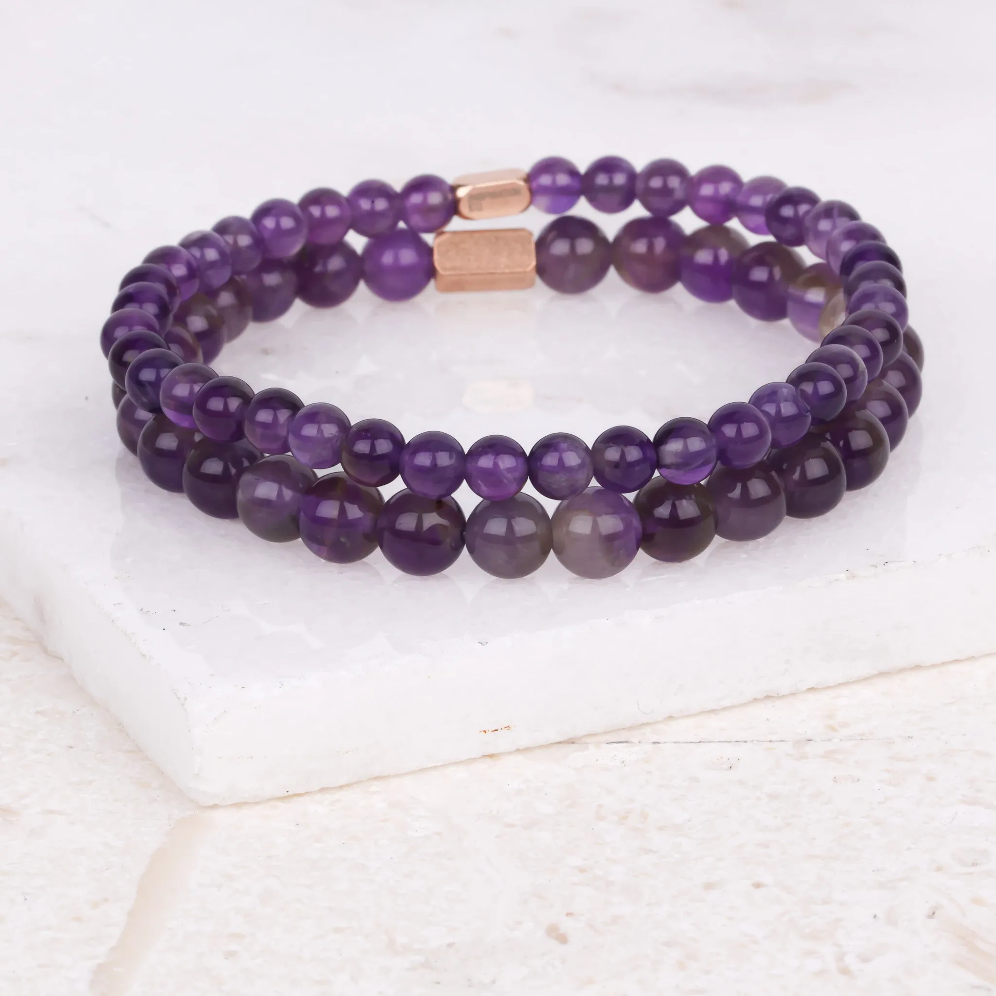 AMETHYST- ACCENT BRACELET