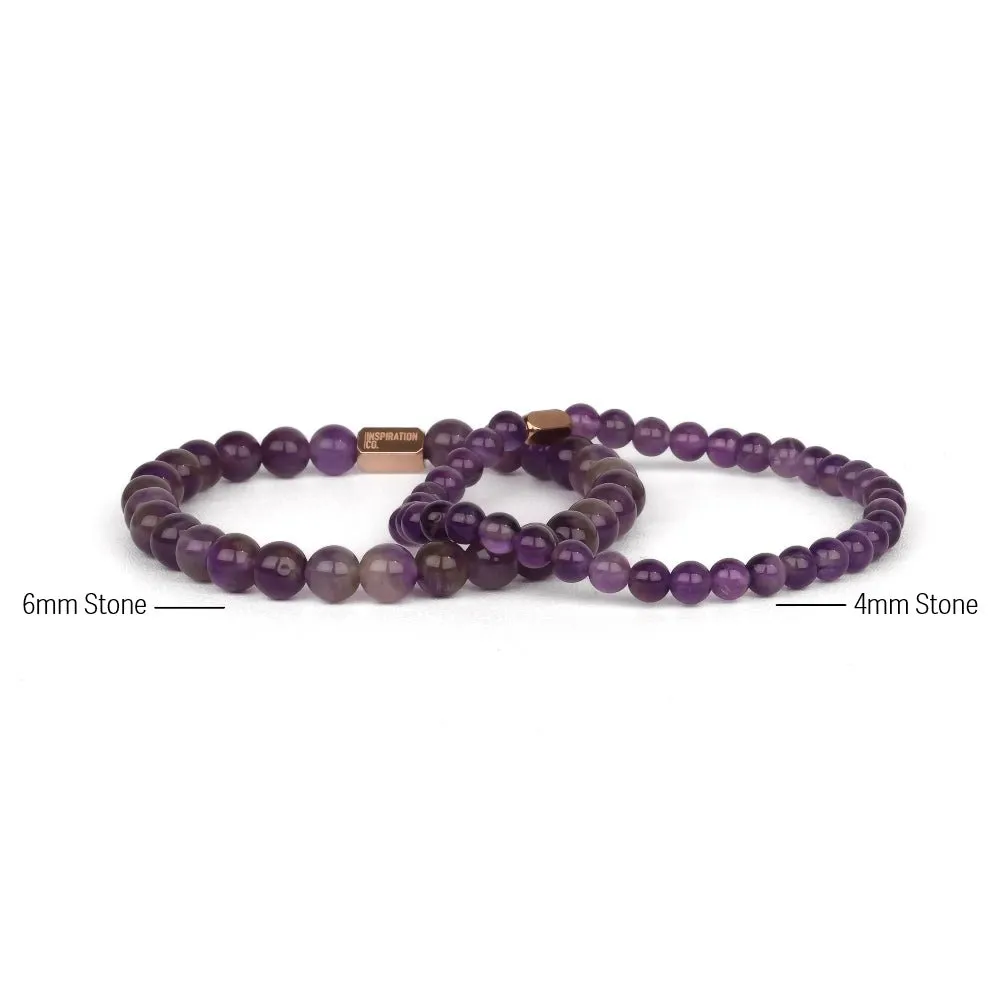 AMETHYST- ACCENT BRACELET