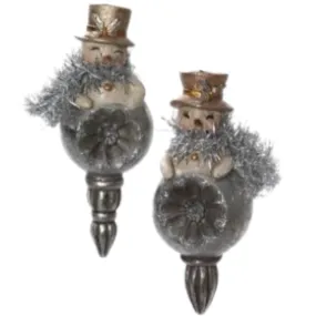 Assorted Snowman Finial Ornament, INDIVIDUALLY SOLD