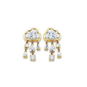 Baby Diamond Rain Cloud Earrings