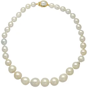 Beads Neck- South Sea Pearl with Pearl Clasp