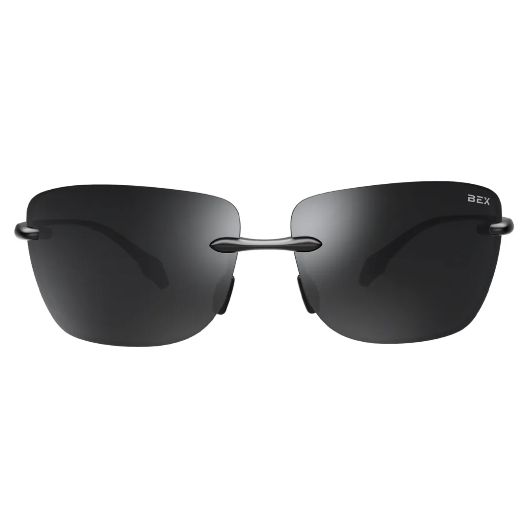 BEX Jaxyn XL Polarized Rimless Lightweight Sunglasses