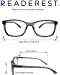 Blue-Light-Blocking-Reading-Glasses-Charcoal-0-75-Magnification-Computer-Glasses