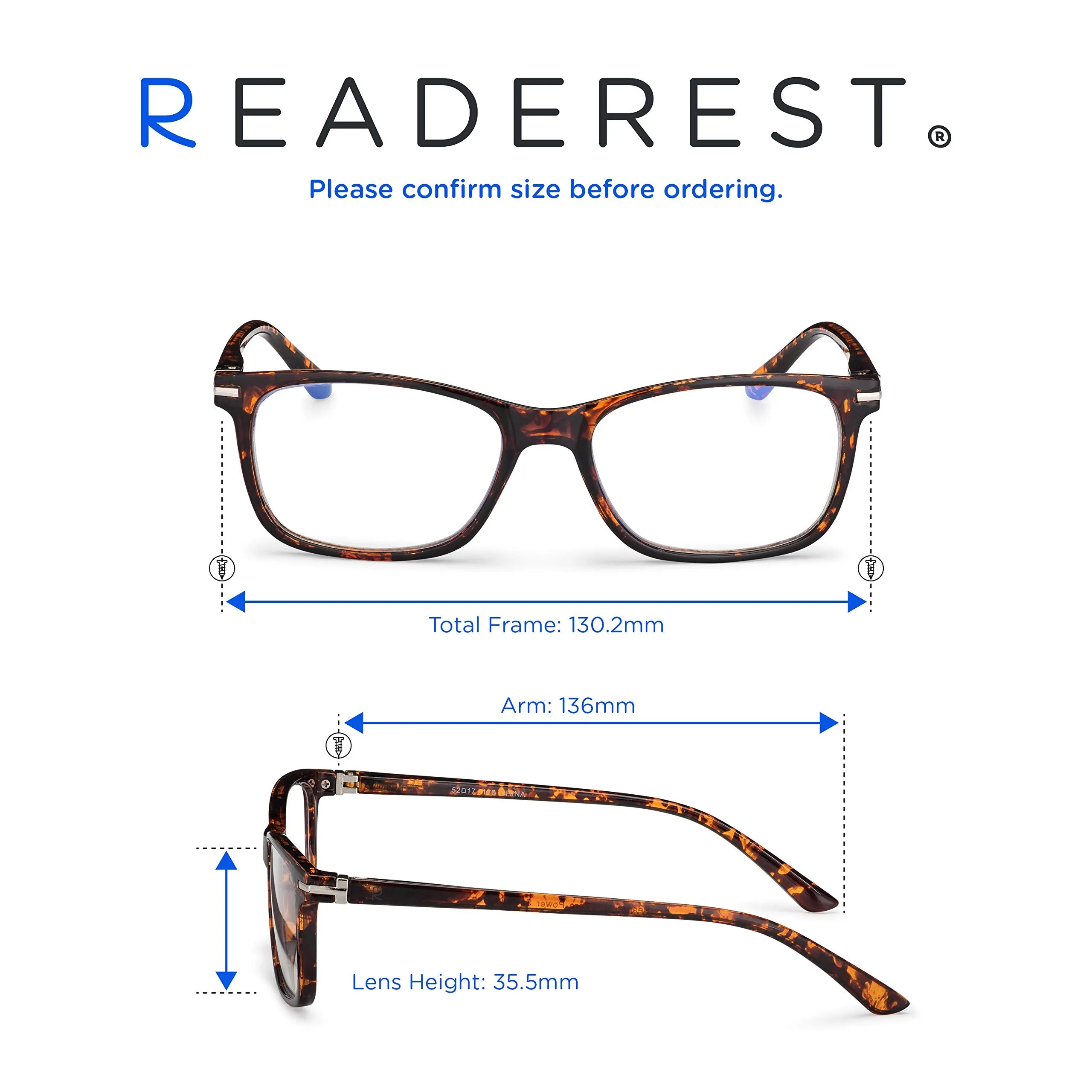 Blue-Light-Blocking-Reading-Glasses-Tortoise-2-75-Magnification-Computer-Glasses