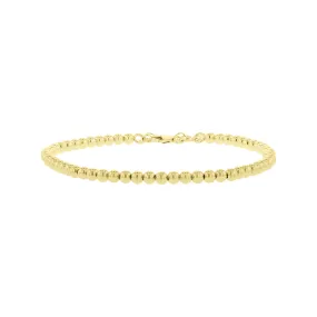 Bubble Beaded Gold Bracelet