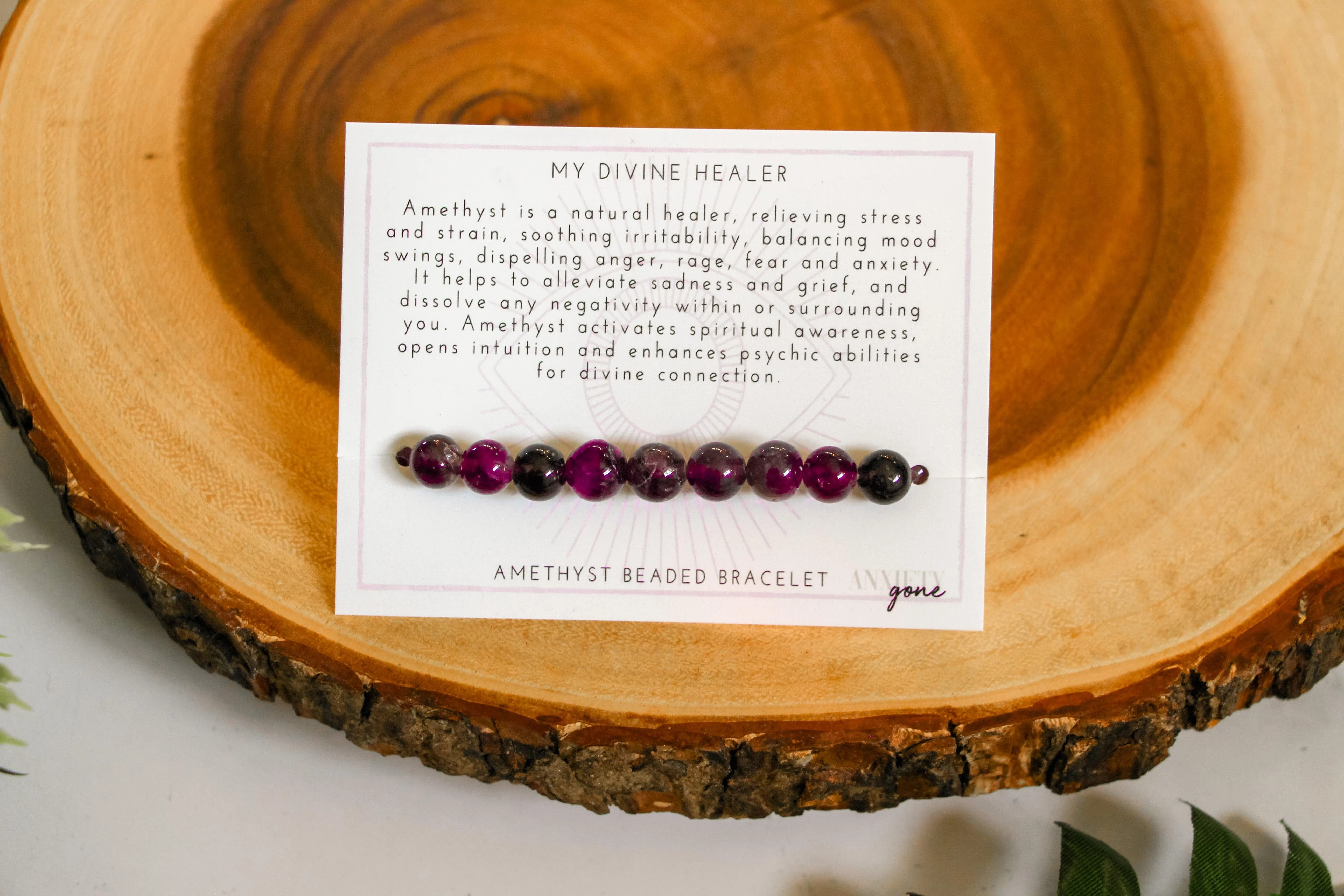 Calming Amethyst Healing Bracelet