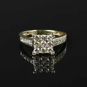 Checkerboard 1 CTW Champagne Diamond Ring ON HOLD