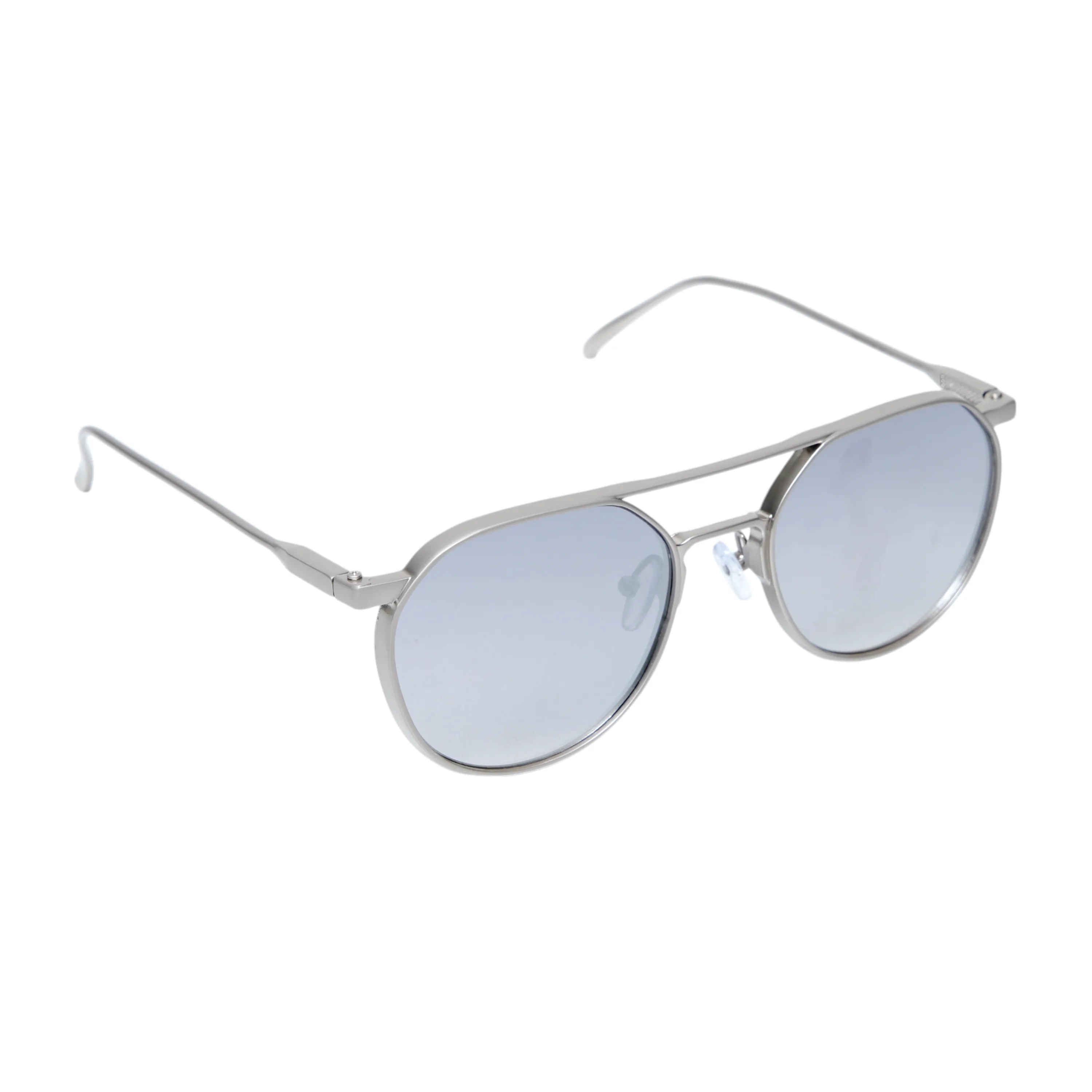 Chokore Aviator Round-Frame Metal Sunglasses (Silver)