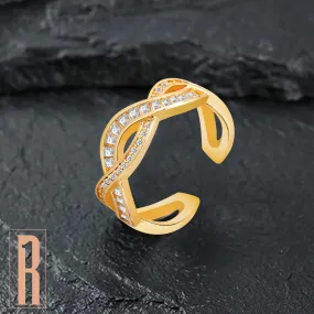 Contemporary Adjustable Finger Ring For Women (Free Size)