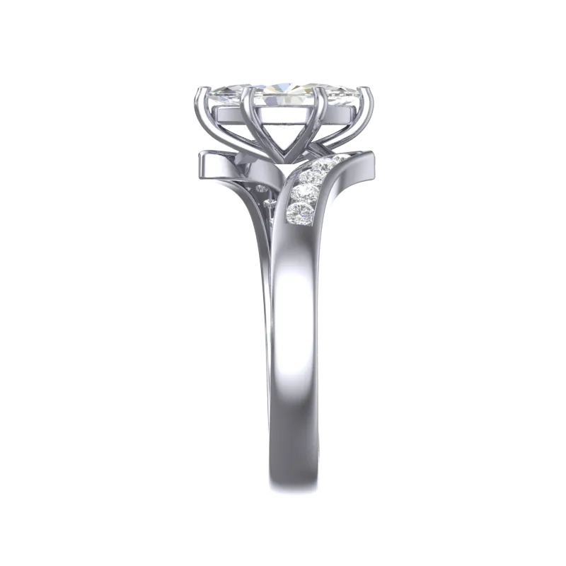 Cubic Zirconia Engagement Ring- Customer Designed Style 4097