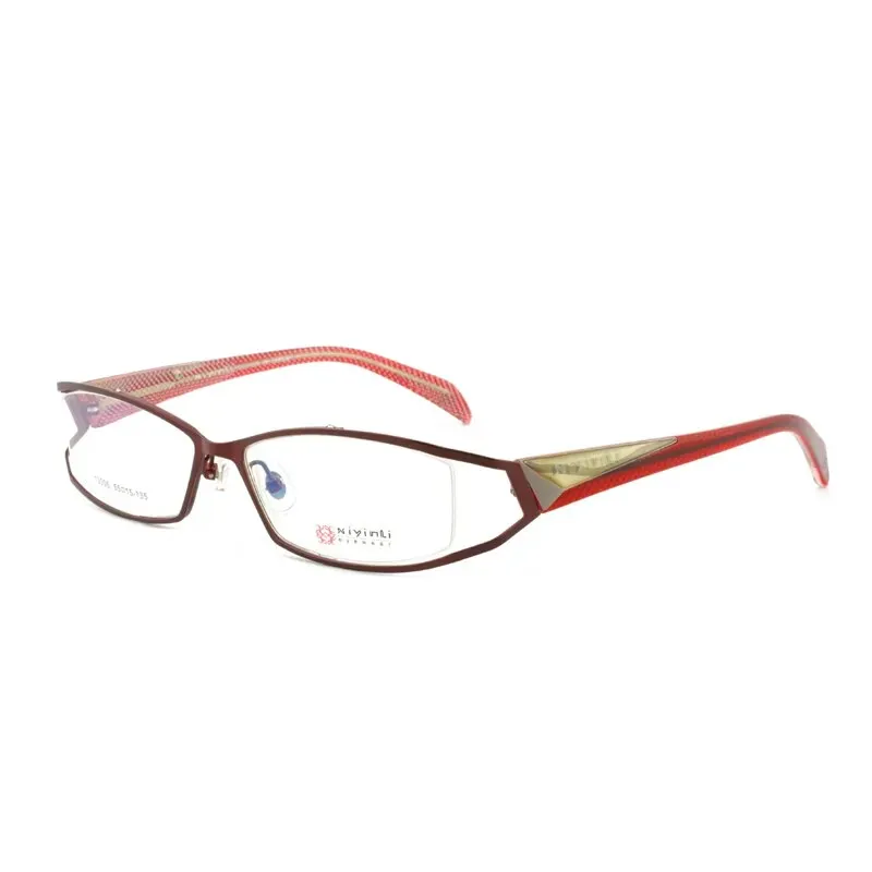 Cubjoue Unisex Full Rim Rectangle Alloy Myopic Reading Glasses 13006