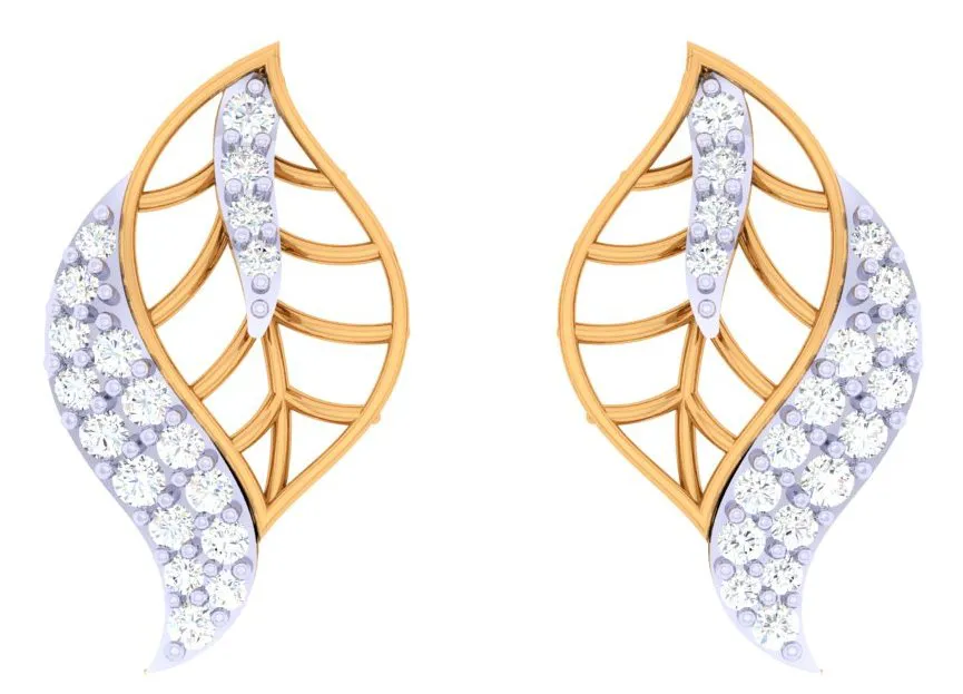 Designer Diamond Earrings With Gold Curated For You