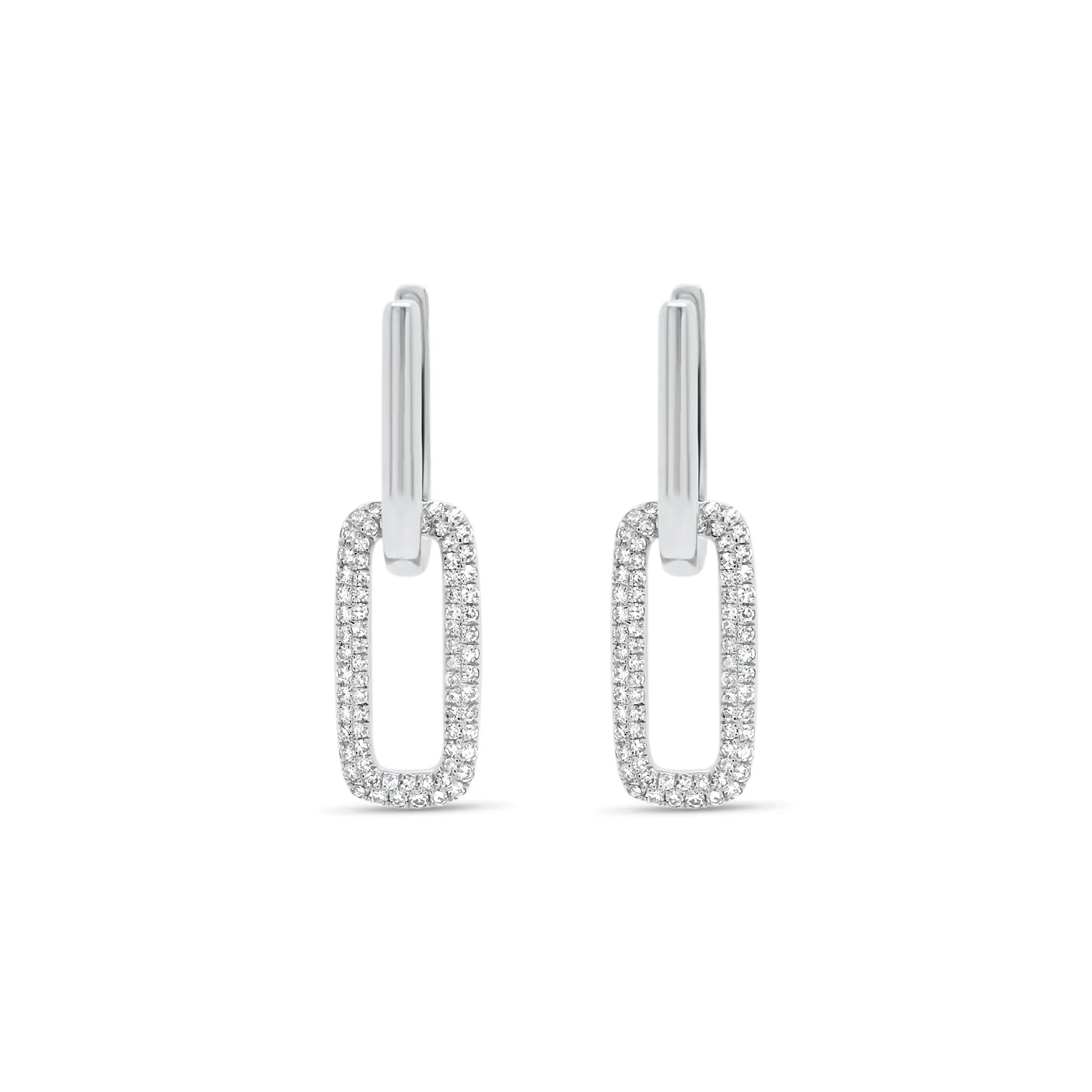 Diamond Bold Link Earrings