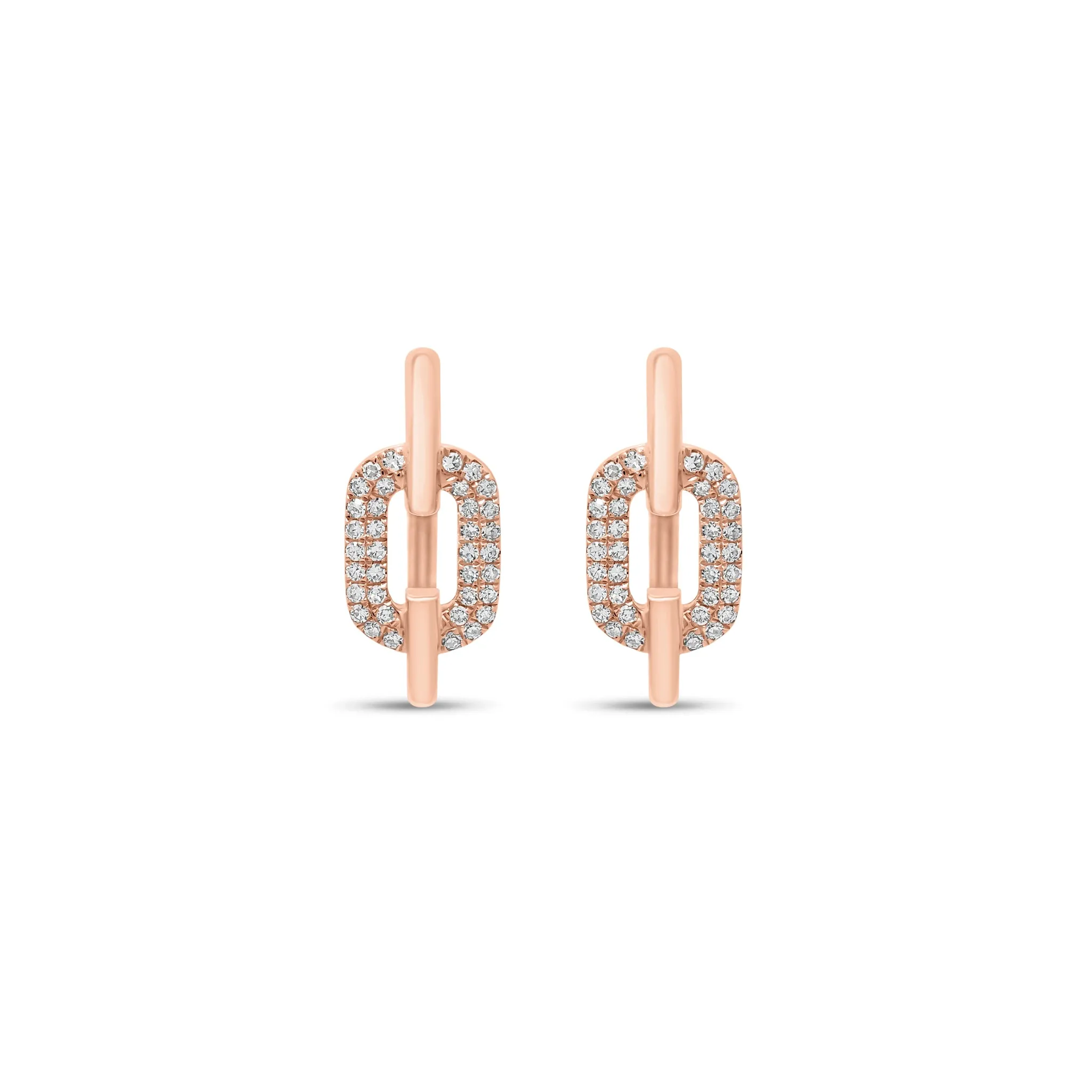 Diamond Mod Link Earrings