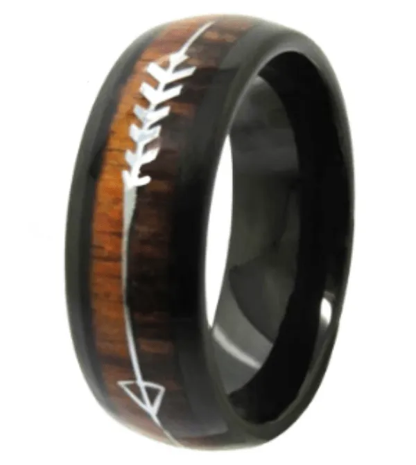 Durable Tungsten and Wood Ring - A Hypoallergenic and Timeless Choice