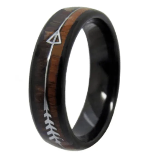 Durable Tungsten and Wood Ring - A Hypoallergenic and Timeless Choice