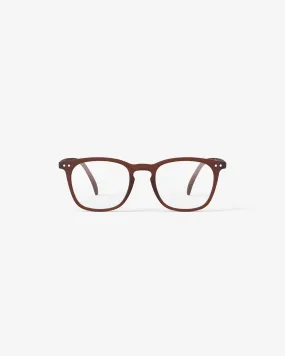 #E Reading Glasses - Mahogany