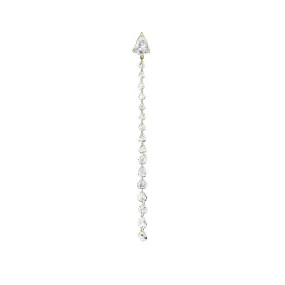 Eau de Rose Cut Diamond Iris Double Drop Earrings - Fronts | Ready to Ship