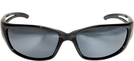 Edge Eyewear Kazbek XL GSK-XL117  Black Frame with Gasket Silver Mirror Lens Glasses