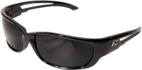 Edge Eyewear Kazbek XL GTSK-XL216  Black Frame with Gasket Polarized Smoke Lens Glasses