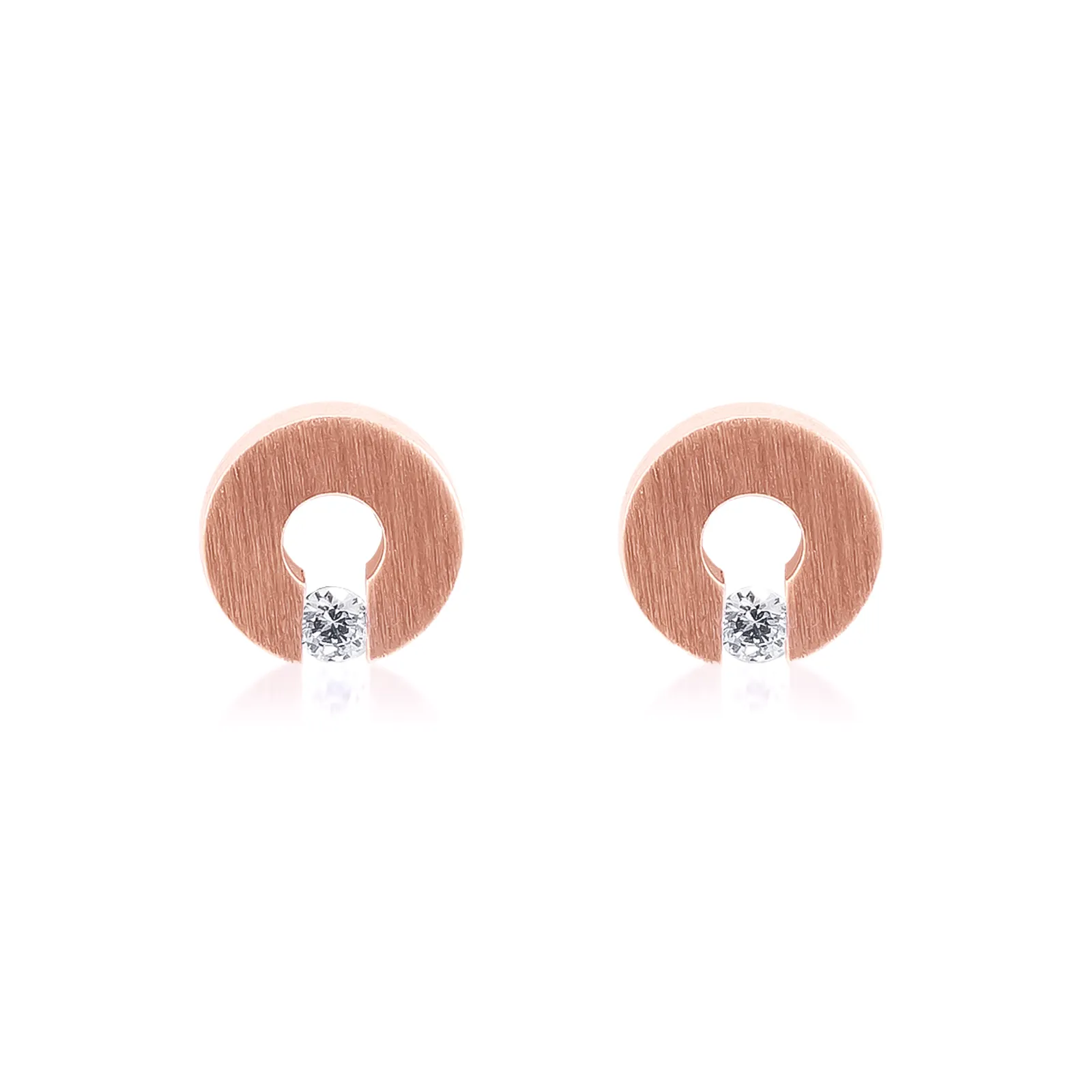 ER100RG B.Tiff Malfinia Rose Gold Plated Stainless Steel Earrings