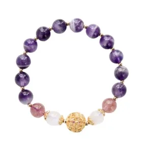 Exquisite Natural Amethyst Bracelet - Perfect Gift for Any Occasion