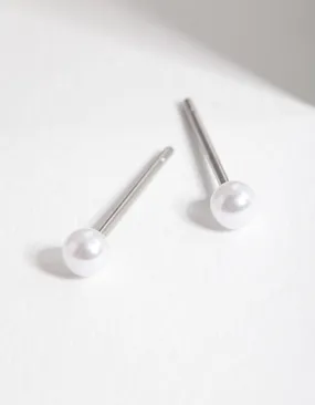 Faux Pearl Mini Stud Earrings