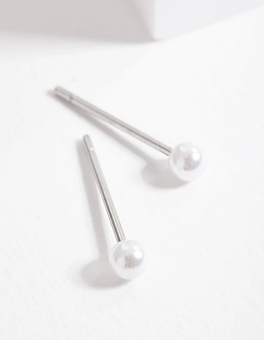 Faux Pearl Mini Stud Earrings