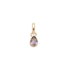 Forever & Always a Pair - Love : 0.65ct Amethyst Pear Pendant with Annex Link