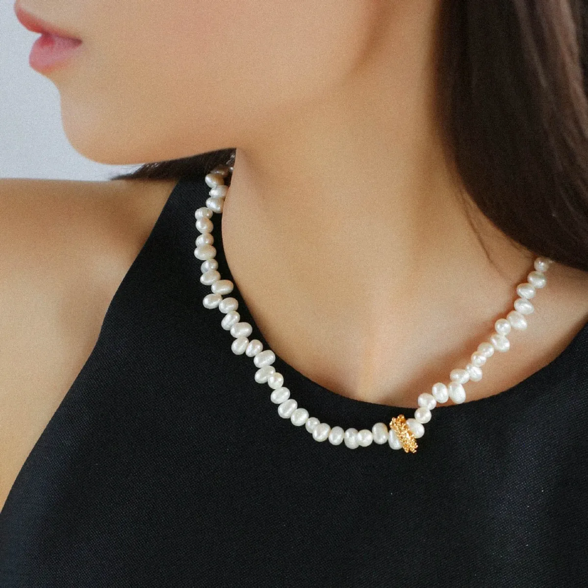 Freshwater Rice Pearl Necklace