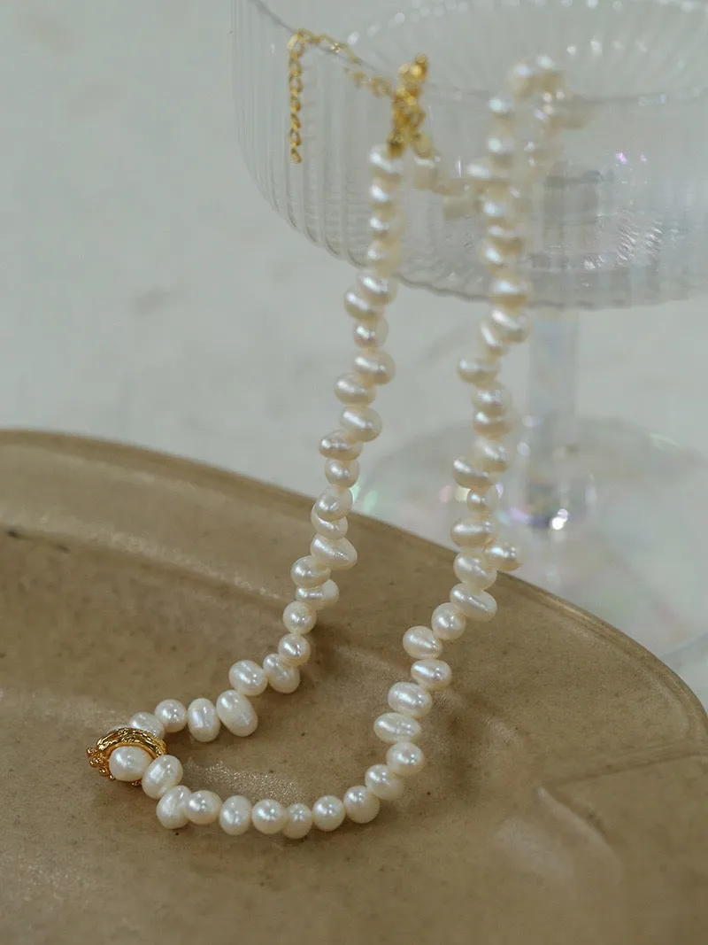 Freshwater Rice Pearl Necklace