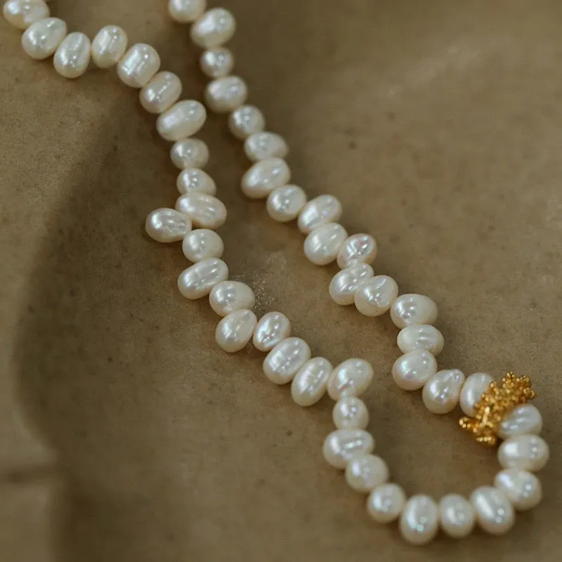 Freshwater Rice Pearl Necklace