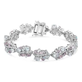 Gemstone Bracelet with 0.30ct of Diamonds in Sterling Silver