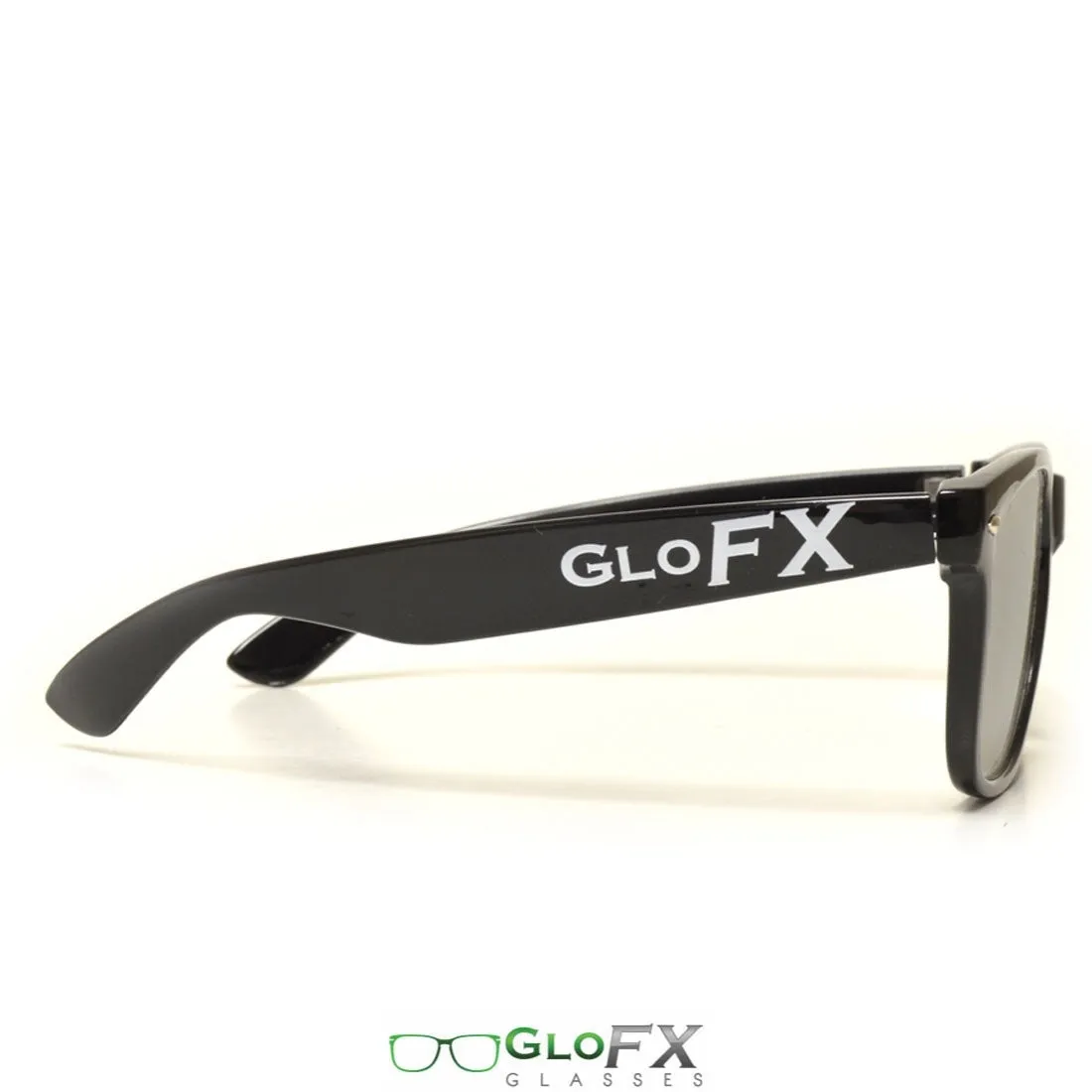 GloFX Ultimate Extreme Diffraction Glasses - Black - Grey Tinted